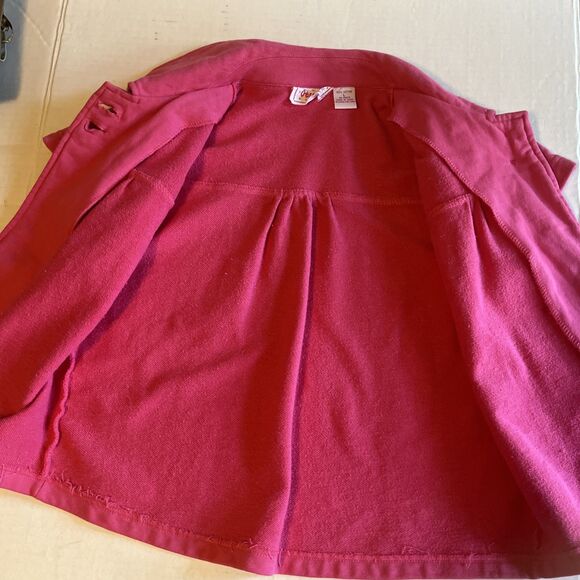 Vintage Passport Girl Dress Jacket Child’s Large Pink 1960’s Style Short Sleeve - Picture 6 of 10